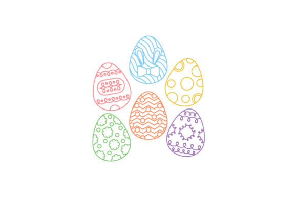 Download Decorated Easter Eggs Coloring Page - Egg Collection