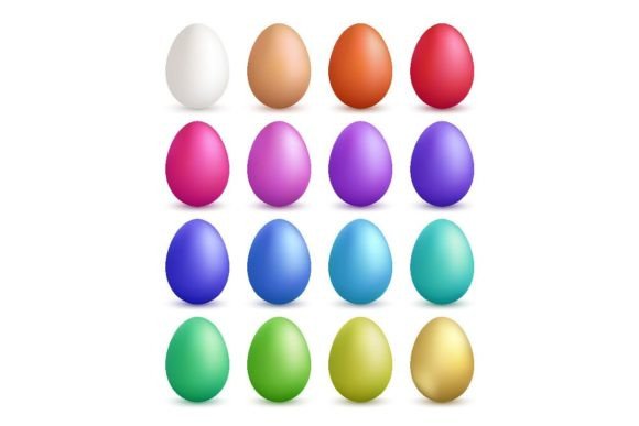 Download Colored Eggs. Happy Easter Symbols - Egg Collection