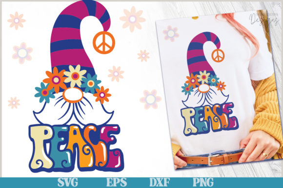 Download Peace Gnome | SVG Cut File - Premium Resources