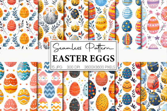 Download Easter Eggs Digital Paper - Egg Collection