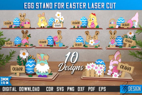 Download Egg Stand for Easter Bundle | Egg Holder - Egg Collection