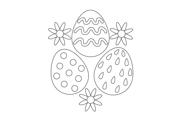 Download Decorated Easter Eggs Coloring Page - Egg Collection