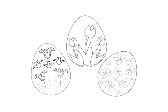 Download Decorated Easter Eggs Coloring Page - Egg Collection