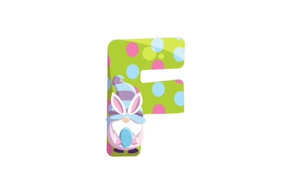 Download Easter Egg Gnome Alphabet F Illustration - Egg Collection