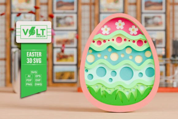 Download Easter Egg 3D SVG Multilayered Craft - Egg Collection