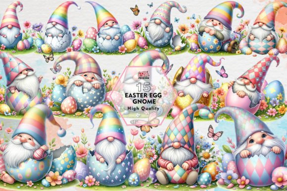 Download Easter Egg Gnome Sublimation Clipart PNG - Egg Collection